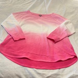 Talbots long sleeve heavy t shirt / light weight sweat shirt